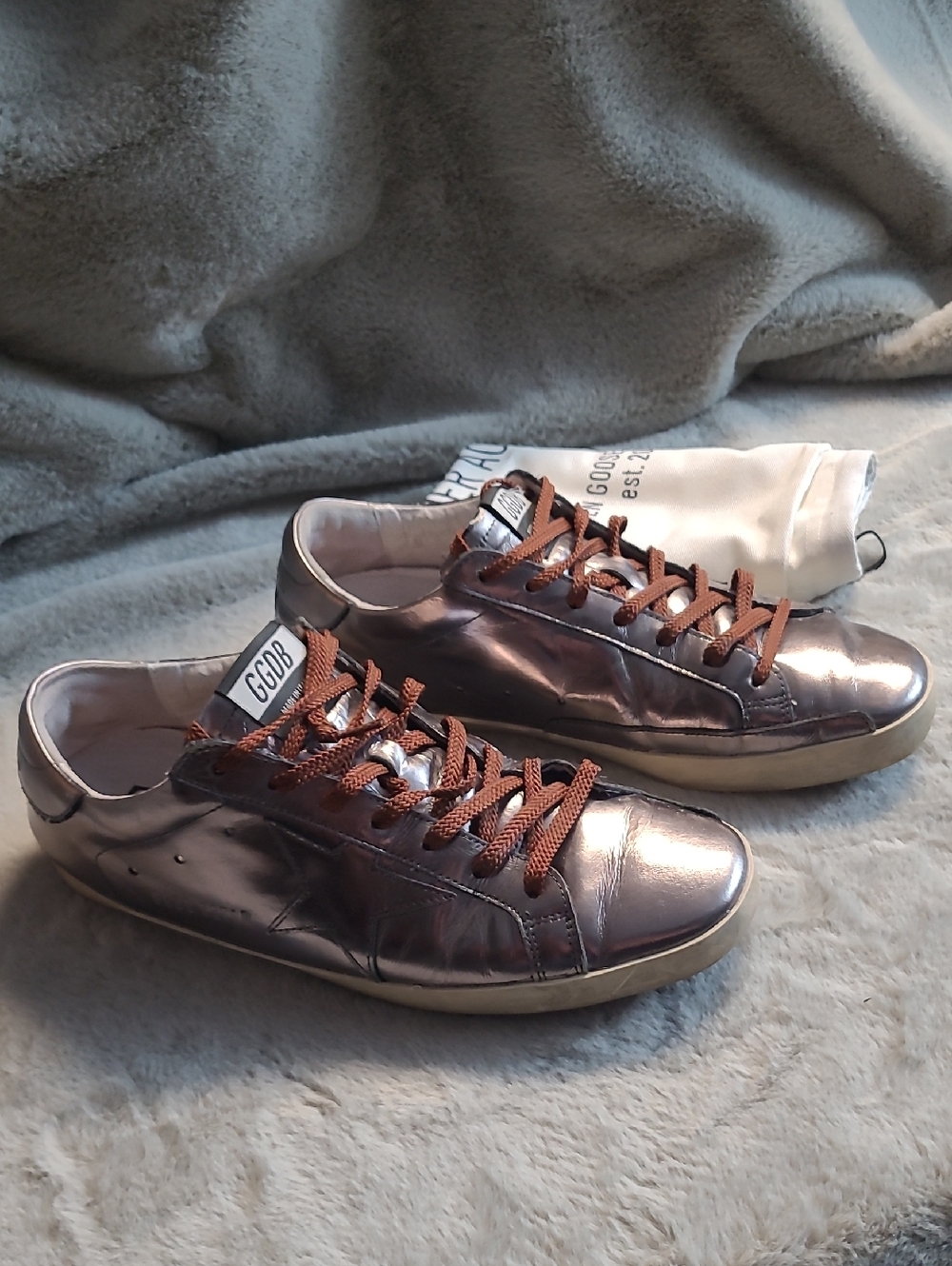 Golden Goose Superstar Metallic Bronze Leather Mens U.S. 10 / 43